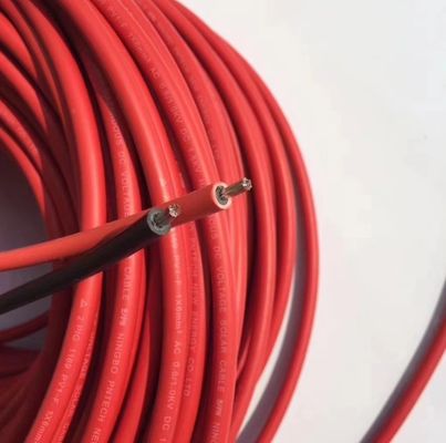 แรงดันต่ำ 1 แกนทองแดง XLPE หุ้มสายเคเบิลพลังงานแสงอาทิตย์ PV Wire Cable 4 SQMM