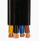 BS EN 50214 H05VVH6-F สายเคเบิลหุ้มฉนวน PVC แบบแบน 4 ตัวนำทองแดง